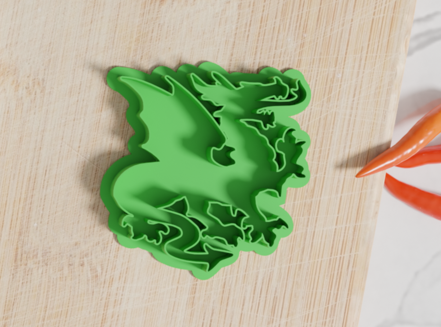 Welsh Dragon Cookie Cutter. Multiple Sizes And Colors. Welsh Dragon Cookie Cutter Matches Our Other Sets