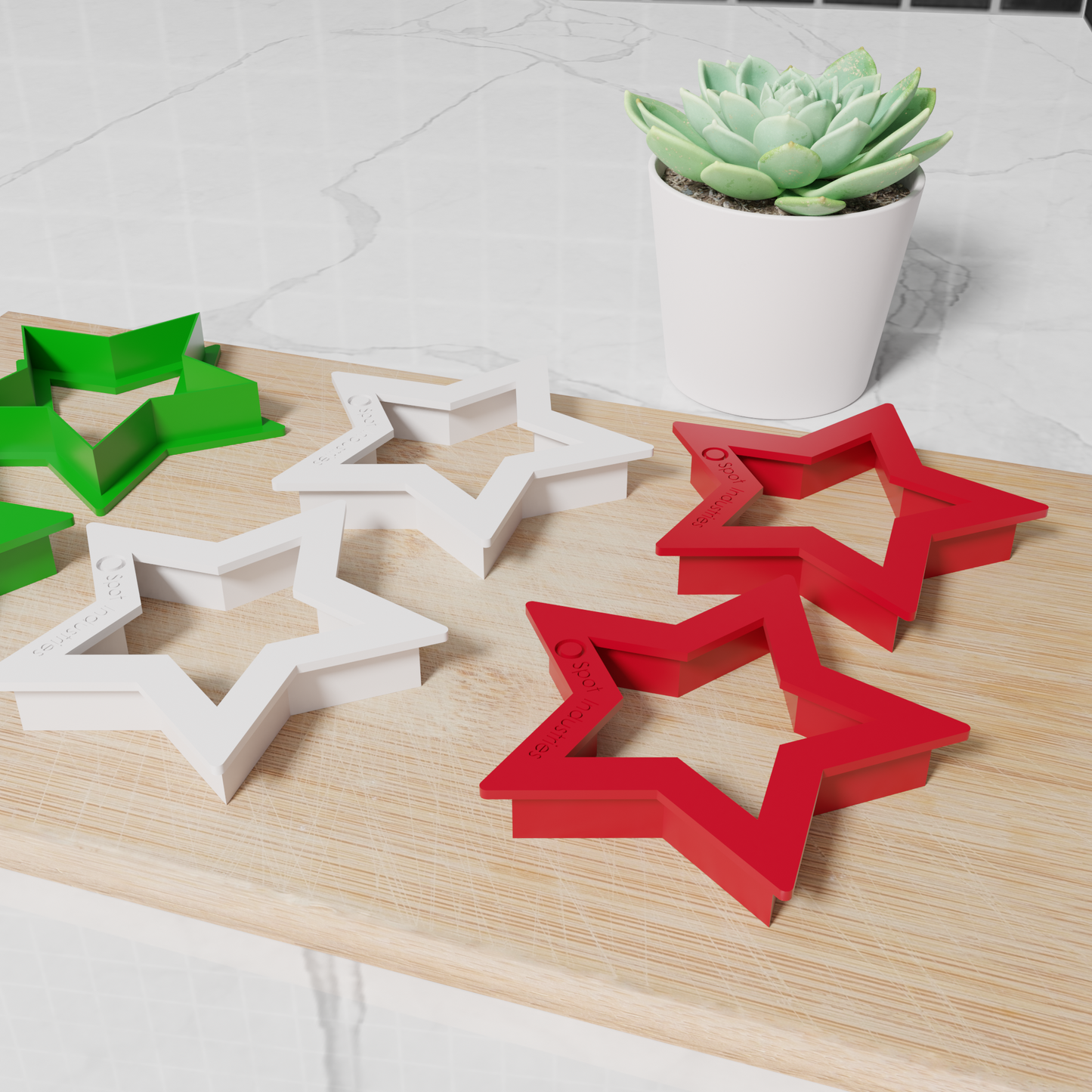 Star Shape Cookie Cutter Set For Kids & Adults! Custom Sizes, Multiple Colors. Work As Clay Cutter And Fondant Cutter Too!