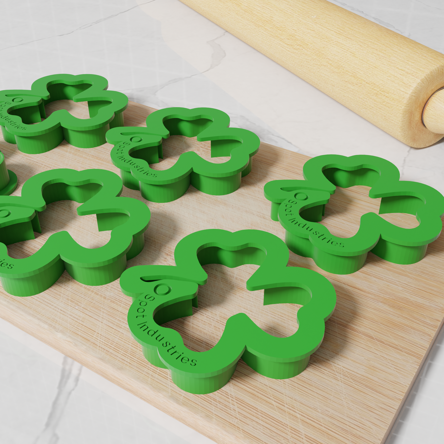 Clover Cookie Cutter. Multiple Sizes And Colors. Lucky Clover Cookie Cutter Matches Our Other St. Patrick's Cutters