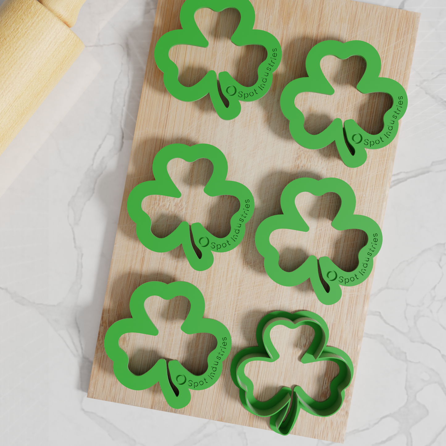Clover Cookie Cutter. Multiple Sizes And Colors. Lucky Clover Cookie Cutter Matches Our Other St. Patrick's Cutters