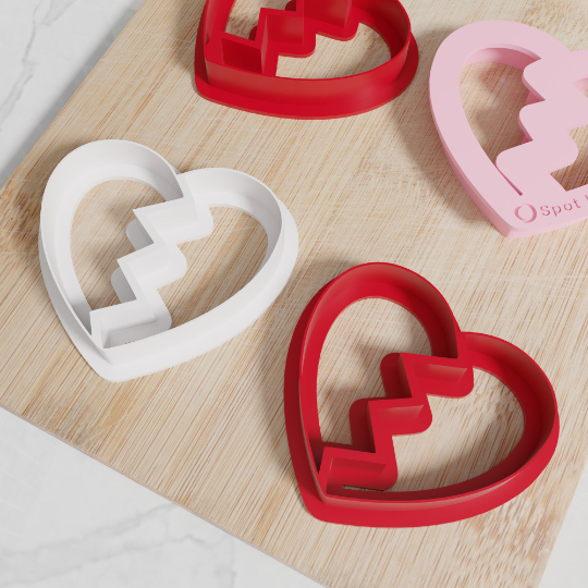 Broken Heart Cookie Cutters. Tons Of Sizes And Colors. Great BFF Cookies With Broken Heart Cookie Cutter!
