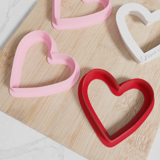 Heart Cookie Cutters. Multiple Sizes And Colors. Matches Our Other Heart Cookie Cutters