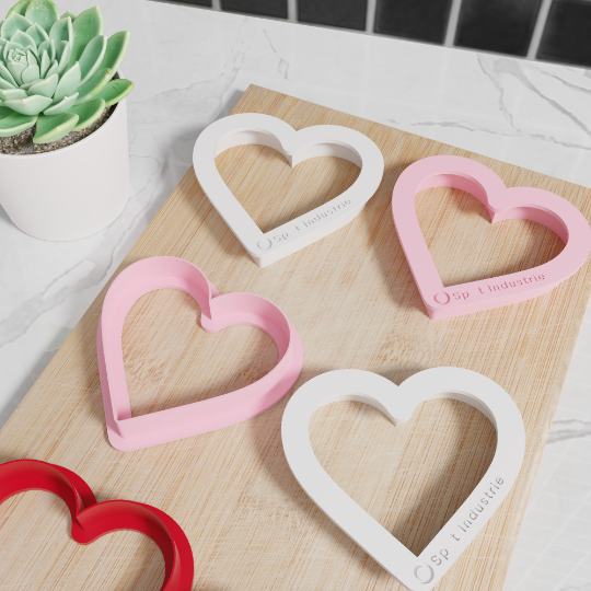 Heart Cookie Cutters. Multiple Sizes And Colors. Matches Our Other Heart Cookie Cutters