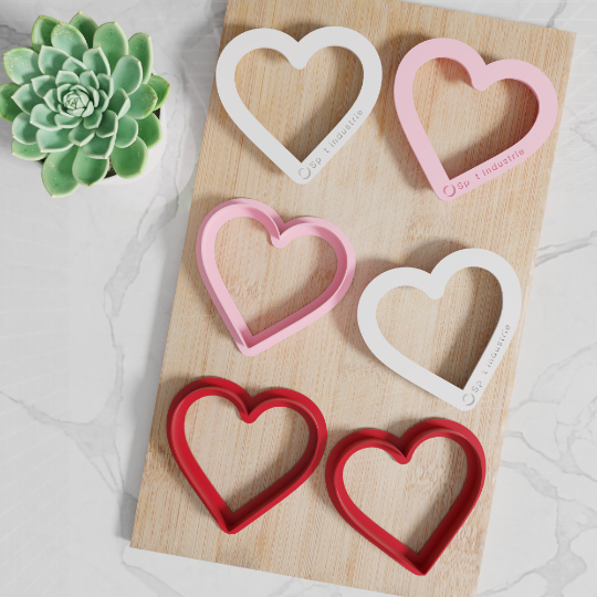 Heart Cookie Cutters. Multiple Sizes And Colors. Matches Our Other Heart Cookie Cutters