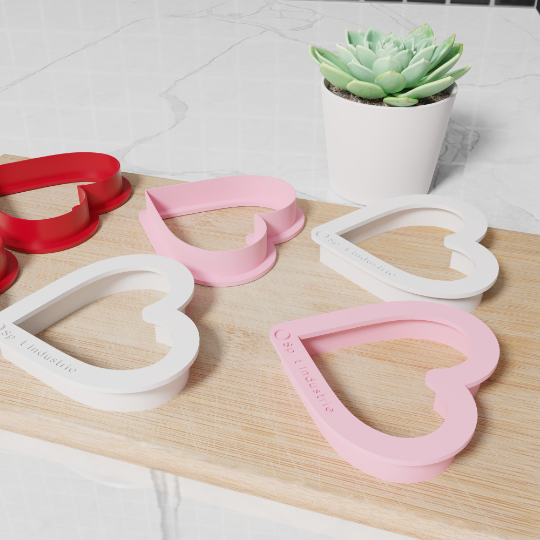 Heart Cookie Cutters. Multiple Sizes And Colors. Matches Our Other Heart Cookie Cutters