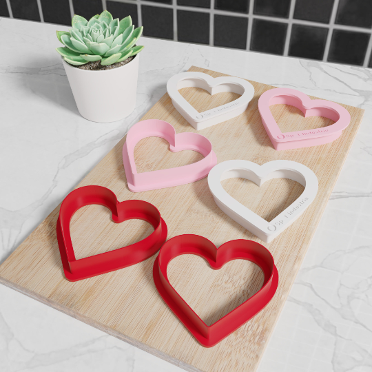 Heart Cookie Cutters. Multiple Sizes And Colors. Matches Our Other Heart Cookie Cutters