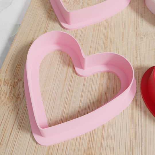 Heart Shaped Cookie Cutter. Set Of 6 In Multiple Sizes And Colors. Matches Our Other Heart Shaped Cookie Cutters