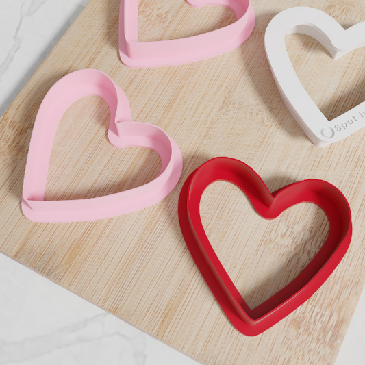Heart Shaped Cookie Cutter. Set Of 6 In Multiple Sizes And Colors. Matches Our Other Heart Shaped Cookie Cutters