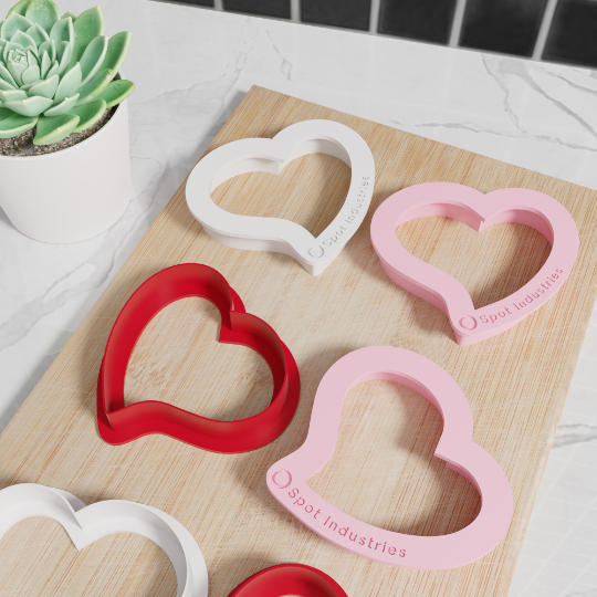 Heart Cookie Cutter. Set of 6, Multiple Sizes And Colors. Matches Our Other Valentine's Cookie Cutters