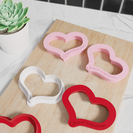 Heart Shape Cookie Cutter Set. Multiple Sizes And Colors. Matches Our Other Heart Shape Cookie Cutters