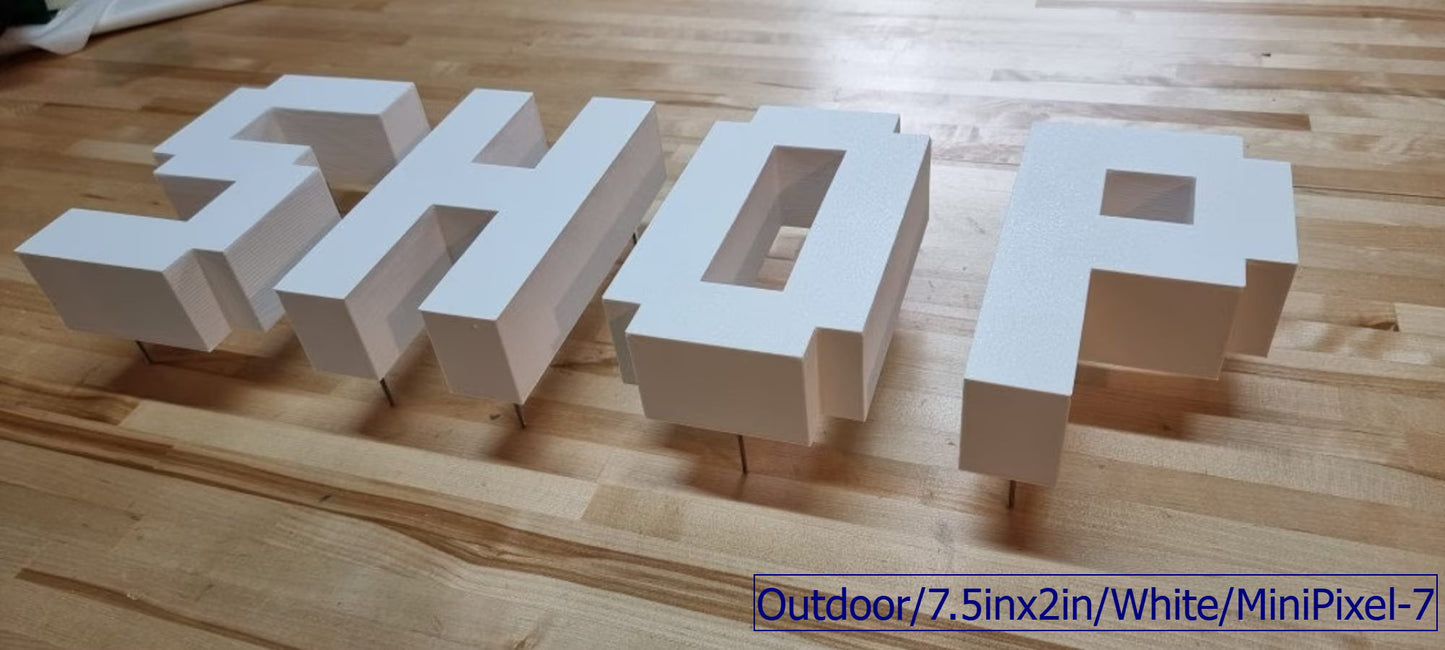 Totally Custom 3D Outdoor Stud Mount Sign Letters - 2 Inch Thick. Any Font, Size or Color! Our 3D Stud Mount Sign Letters Make An Impact