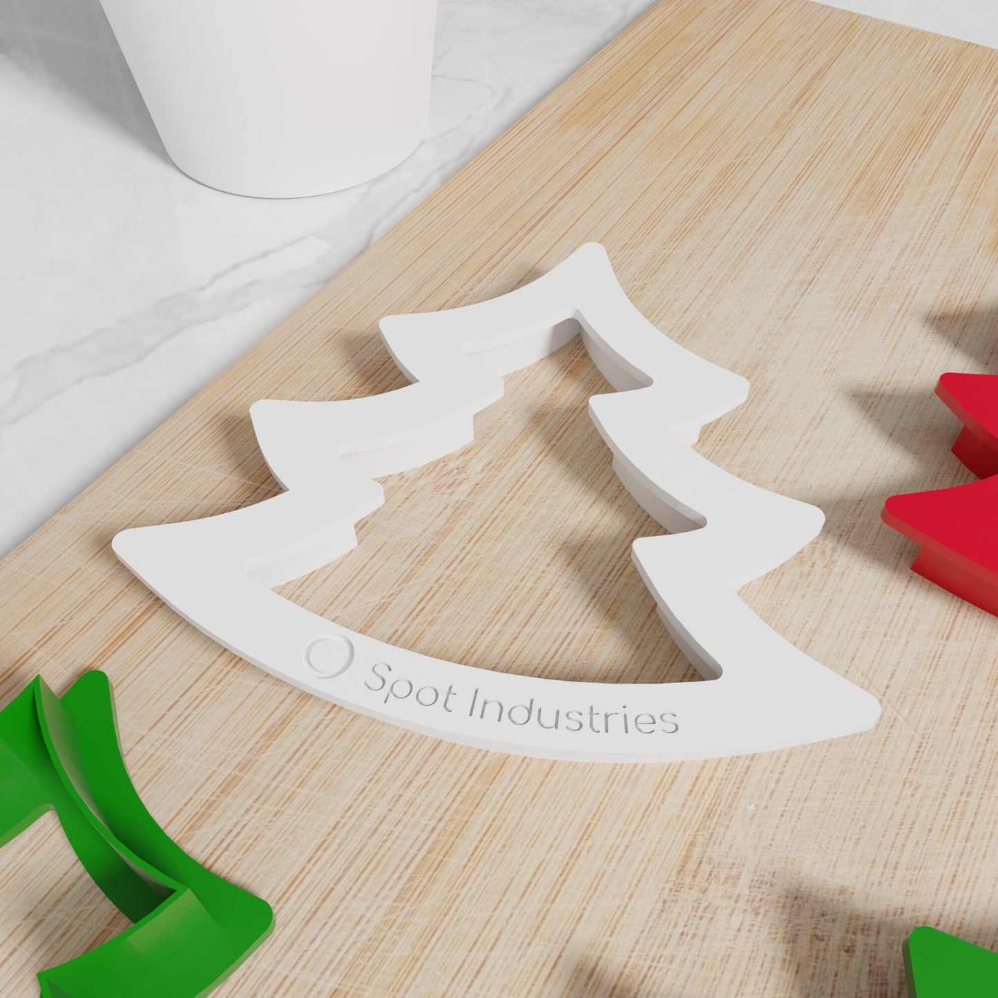 Christmas Tree Cookie Cutter Set. Multiple Sizes And Colors. Matches Our Other Christmas Cookie Cutters