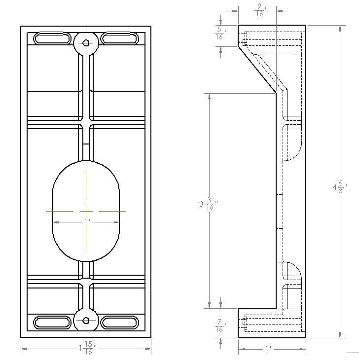 Ring Doorbell Pro (Ver. 1) Mount For Dutch Lap Siding. Get The Perfect Viewing Angle With Our Ring Doorbell Pro Mount