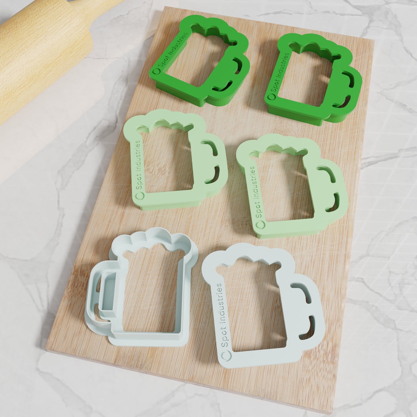 St. Patrick's Day Beer Cookie Cutter. Multiple Sizes And Colors. Beer Cookie Cutter Matches Our St. Patrick's Cutters