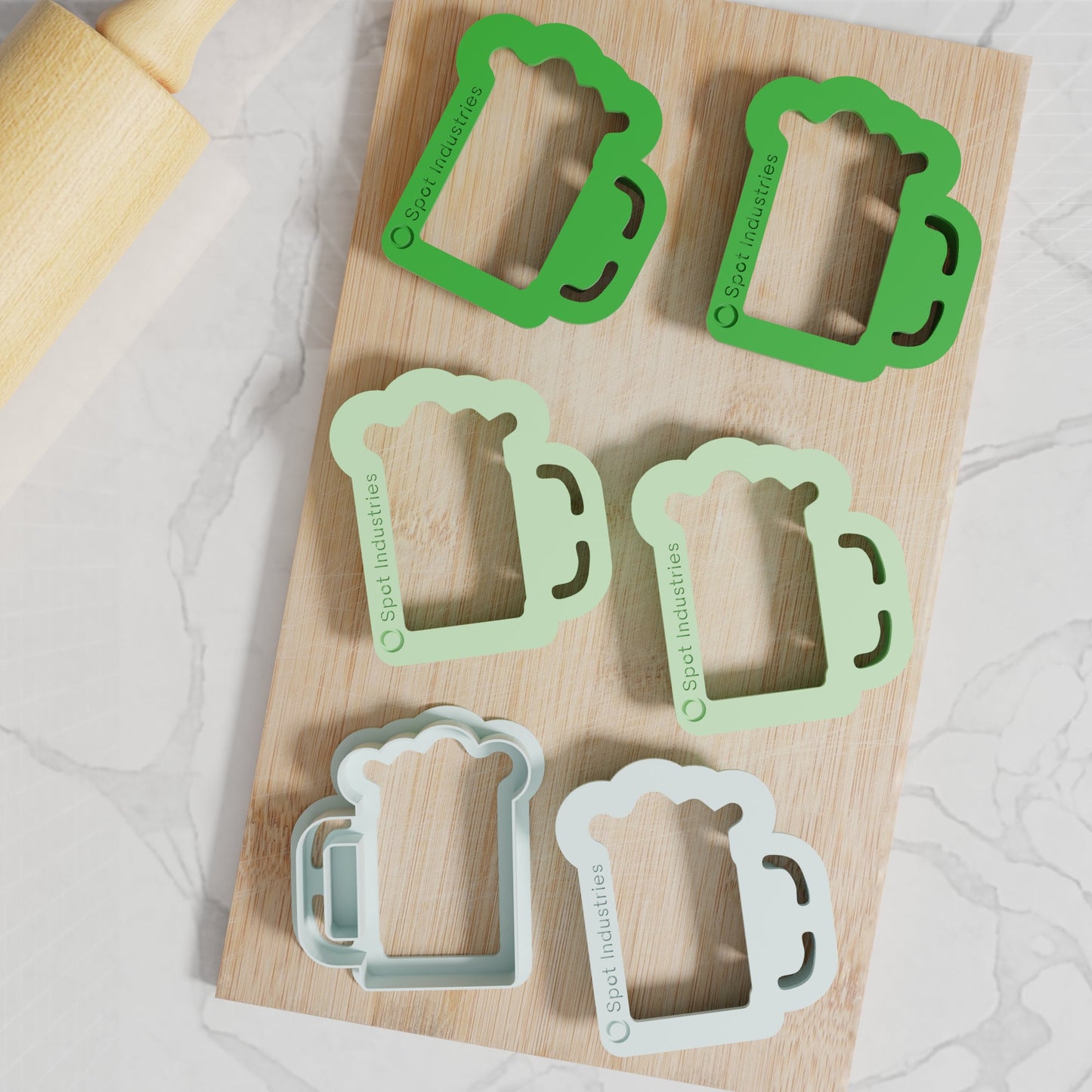 St. Patrick's Day Beer Cookie Cutter. Multiple Sizes And Colors. Beer Cookie Cutter Matches Our St. Patrick's Cutters