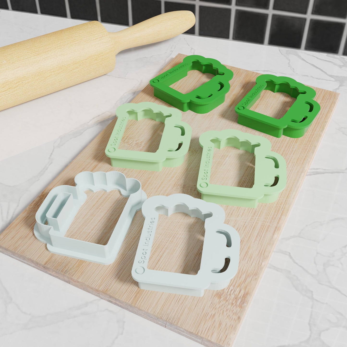 St. Patrick's Day Beer Cookie Cutter. Multiple Sizes And Colors. Beer Cookie Cutter Matches Our St. Patrick's Cutters