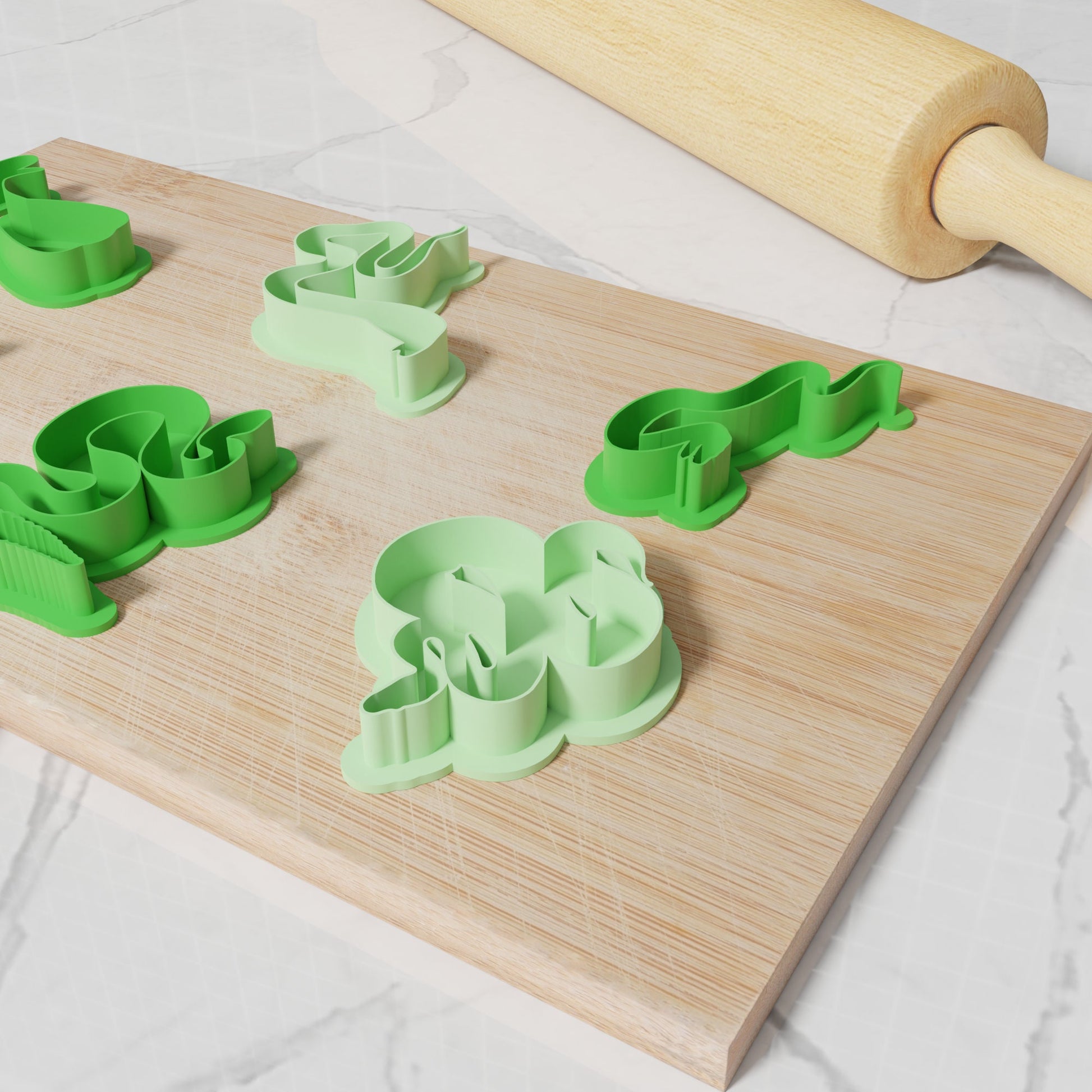 Snake Cookie Cutters. Set of 6 Premium Snake Cookie Cutters. Four Sizes, Tons Of Colors!