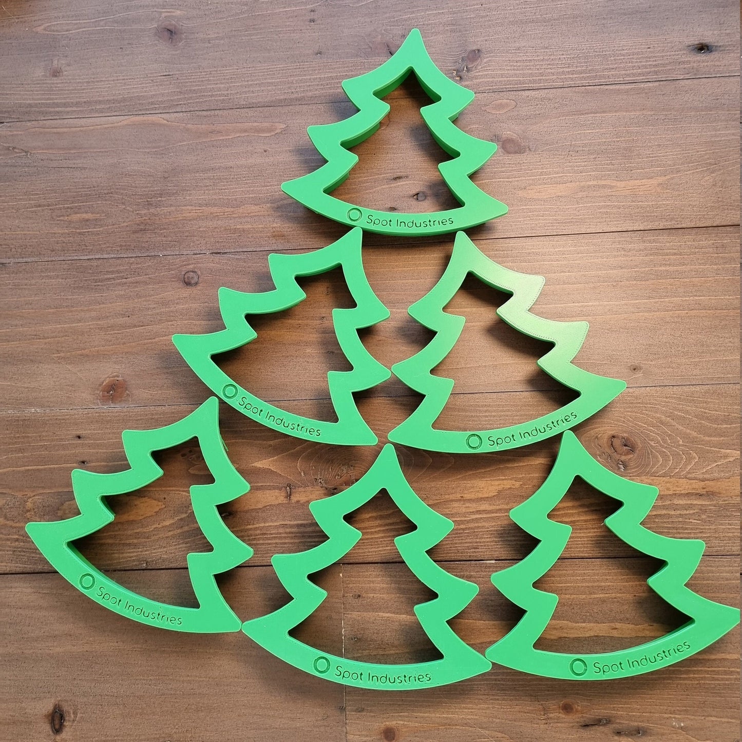 Christmas Tree Cookie Cutter Set. Multiple Sizes And Colors. Matches Our Other Christmas Cookie Cutters