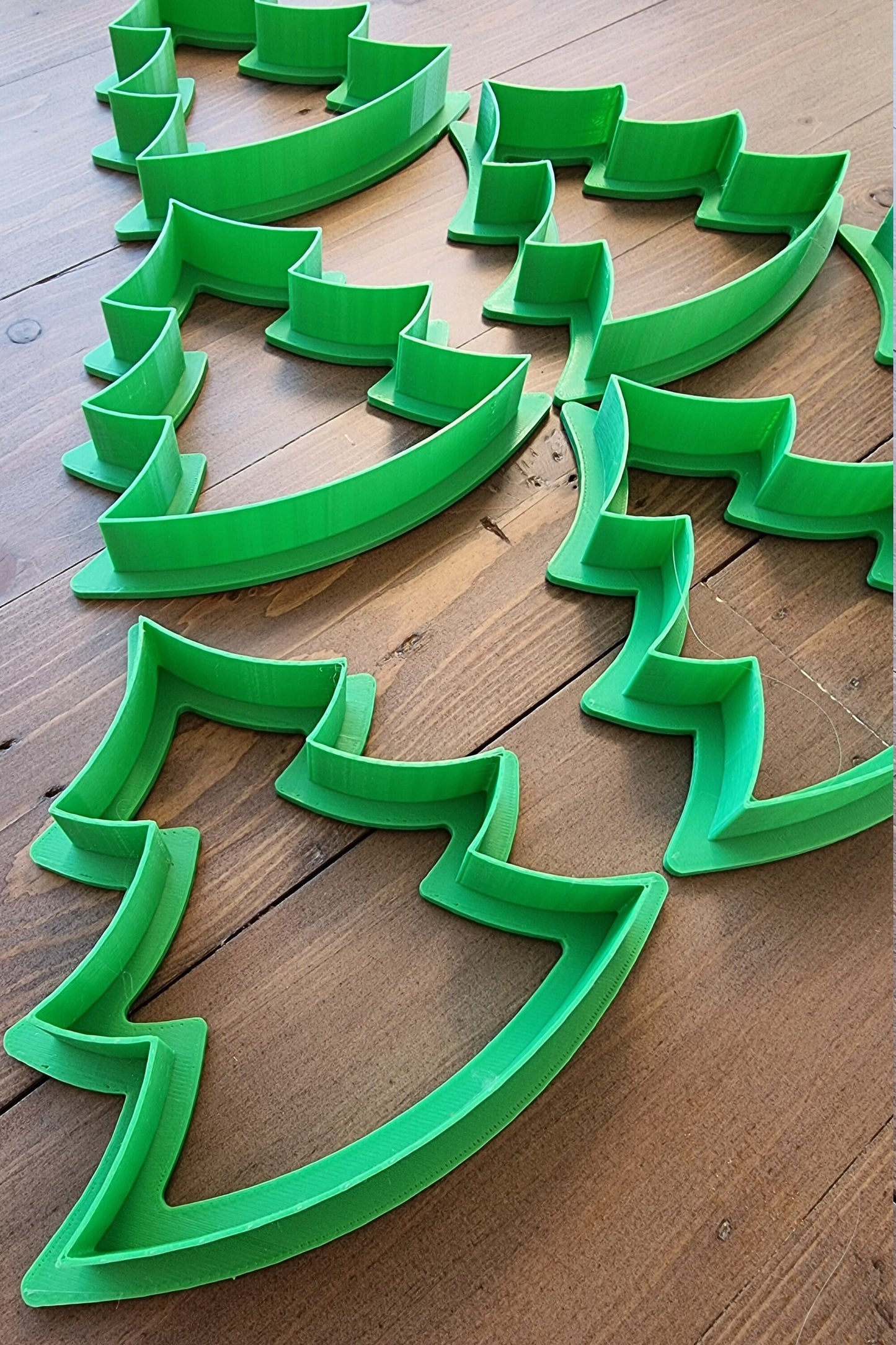 Christmas Tree Cookie Cutter Set. Multiple Sizes And Colors. Matches Our Other Christmas Cookie Cutters