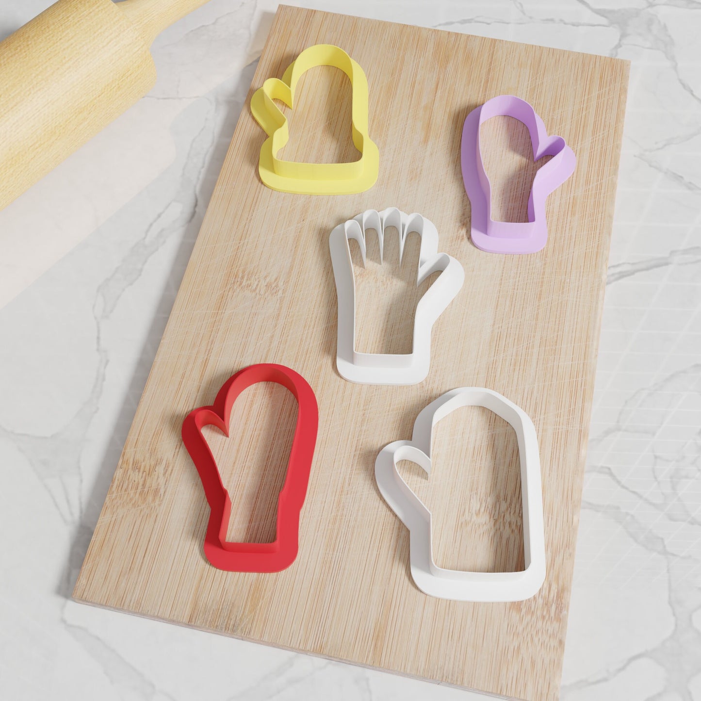 Christmas Mitten Cookie Cutters. 5 Unique Christmas Mitten Cookie Cutters From 3 Inch to 8 Inch Height!