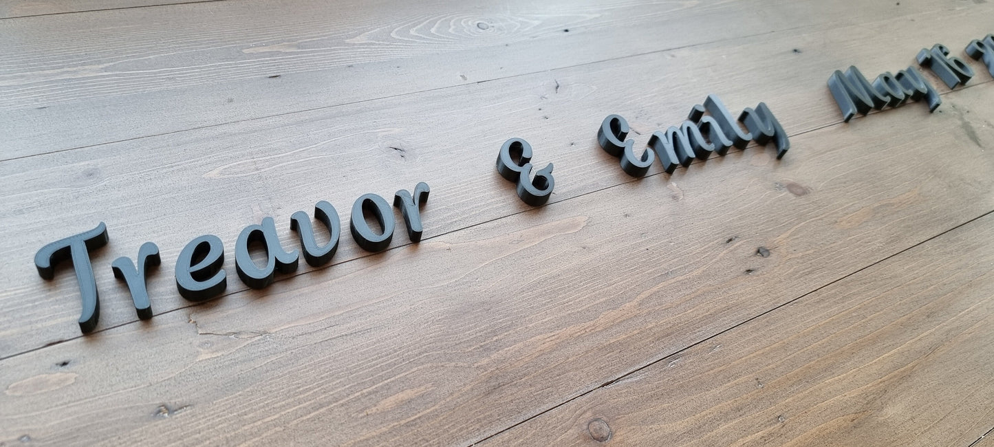 Totally Custom Miniature Sign Letters. Any Font, Size Or Color. Perfect For Indoor Use at Home Or Any Occasion!