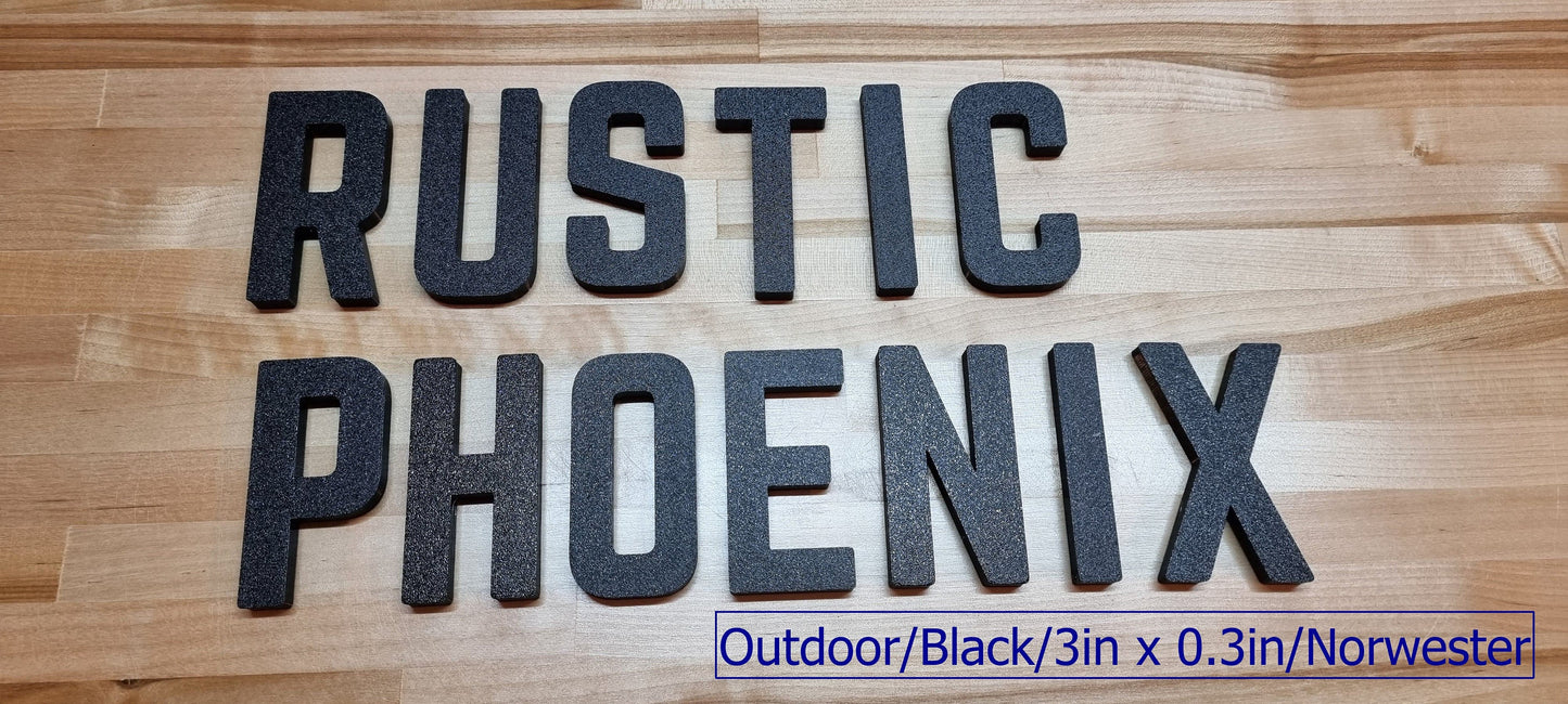 Totally Custom Outdoor Sign Letters. Any Font, Size Or Color. Perfect For Outdoor Use at Home or Any Occasion!