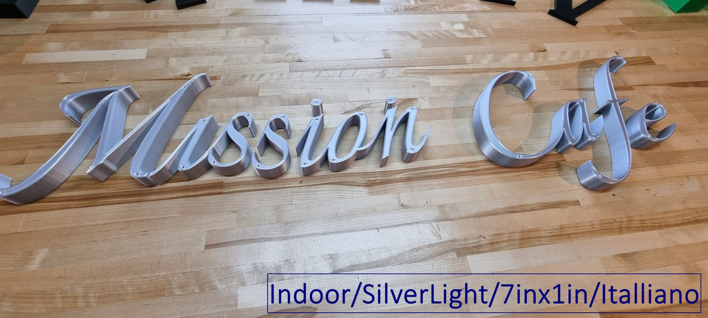 Totally Custom 3D Sign Letters. Any Font, Size Or Color. Perfect For Indoor Use at Home or Any Occasion!