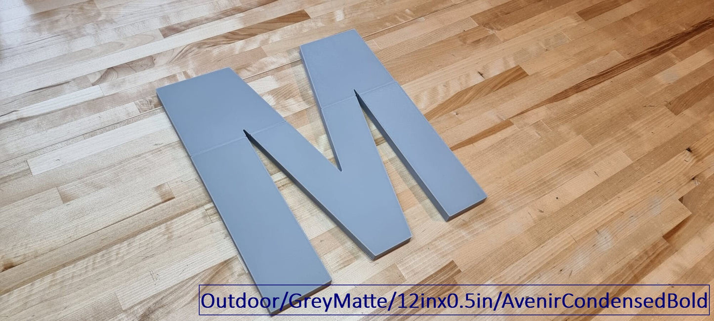 Totally Custom 3D Outdoor Sign Letters. 1/2 Inch Thick, Any Font, Size or Color! Our 3D Sign Letters Make An Impact - Outdoor Safe!