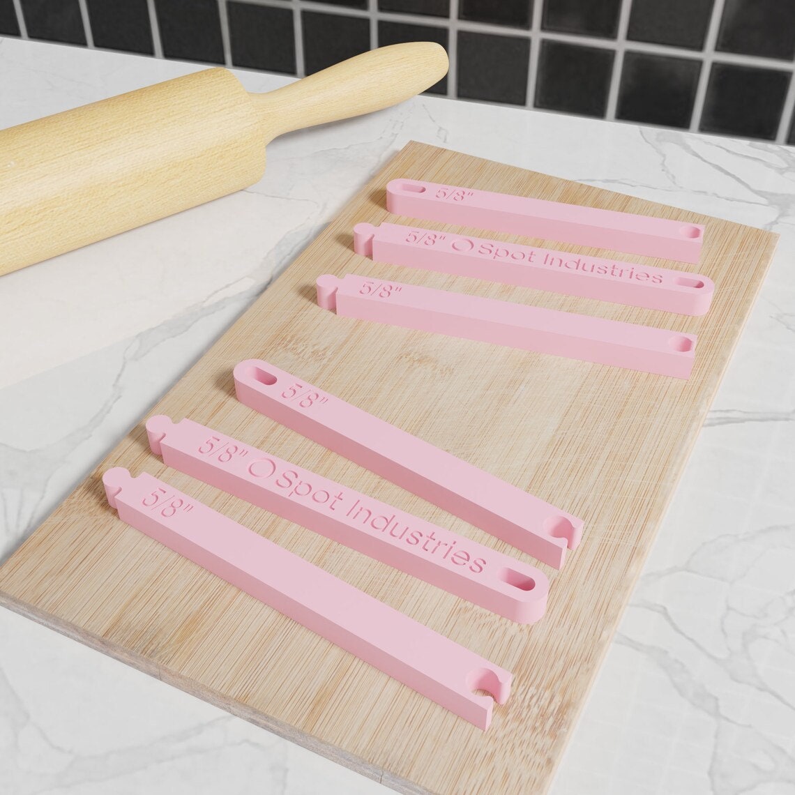 Extra Long Dough Sticks (Metric) in 19mm Thickness. Get The Perfect Dough Height Every Time With Our Extra Long Dough Sticks