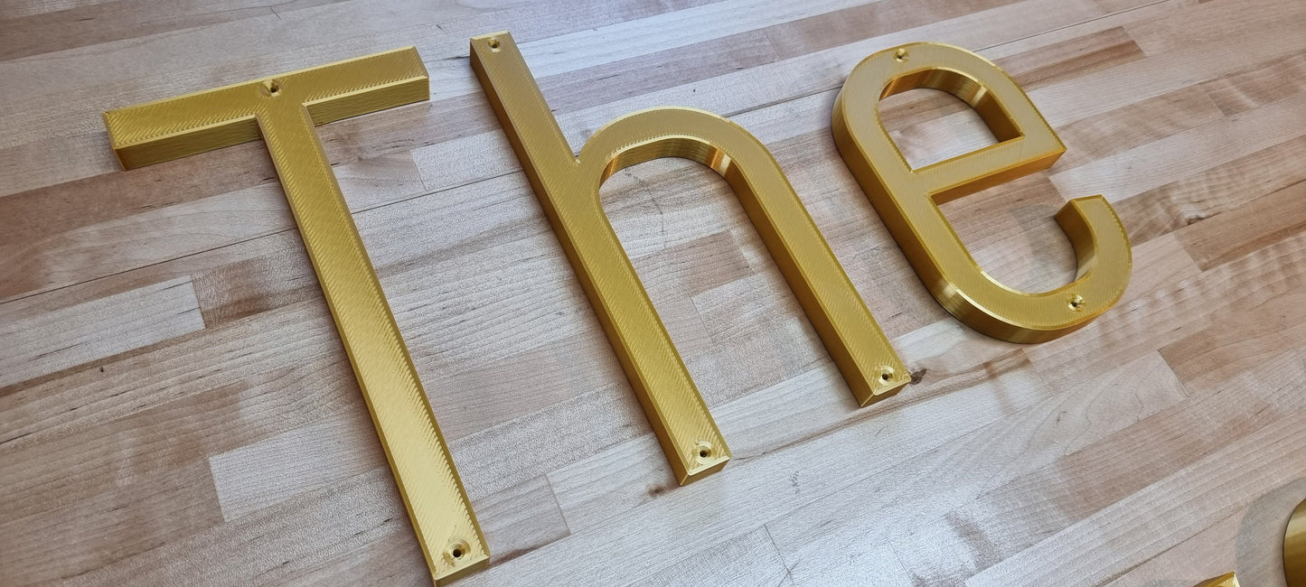 Custom Screw Mount Sign Letters (1/2in). Any Font, Size Or Color. Stunning Screw Mount Sign Letters For Offices, Meeting Rooms & More!