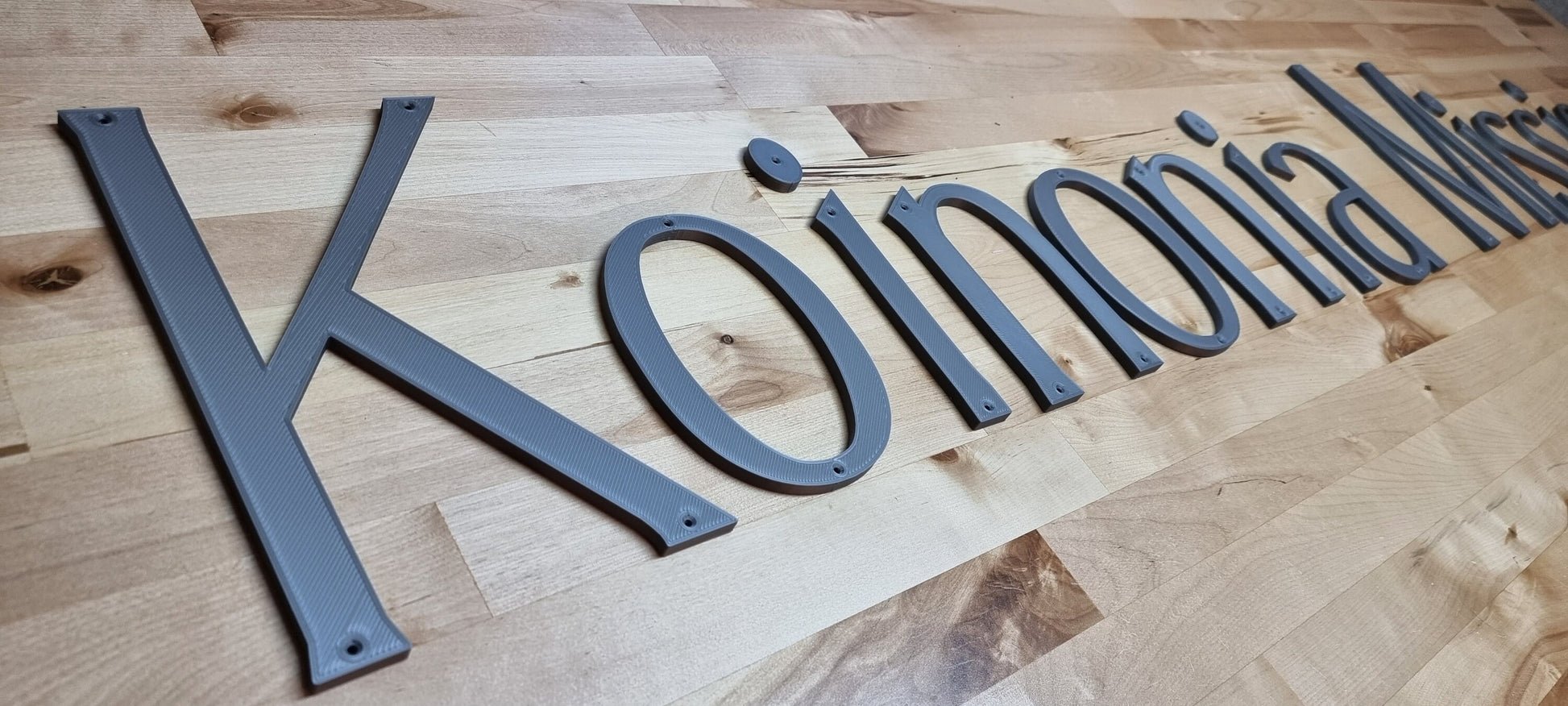 Custom Screw Mount Sign Letters (1/4in). Any Font, Size Or Color. Stunning Screw Mount Sign Letters For Offices, Meeting Rooms & More!