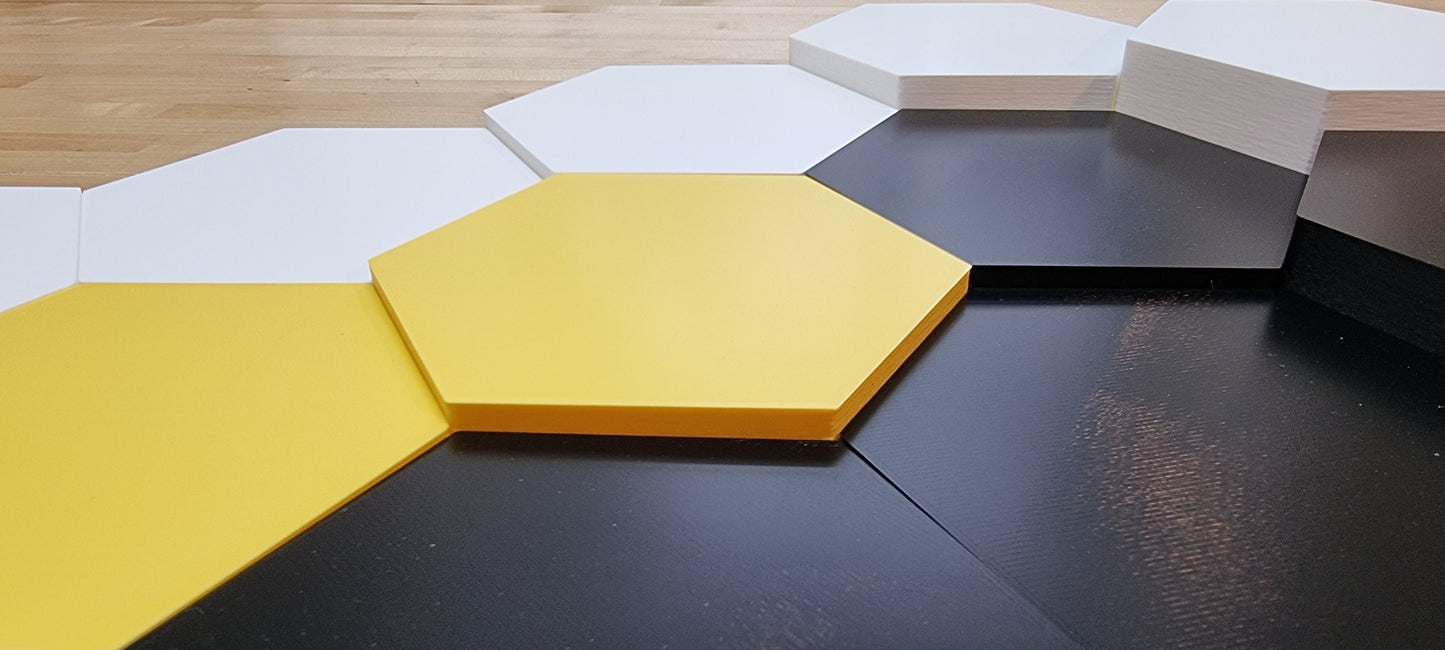 3D Hexagon Wall Tiles In Tons of Sizes & Colors! Get A Modern Honeycomb Look With 4in Wide 3D Hexagon Wall Tiles