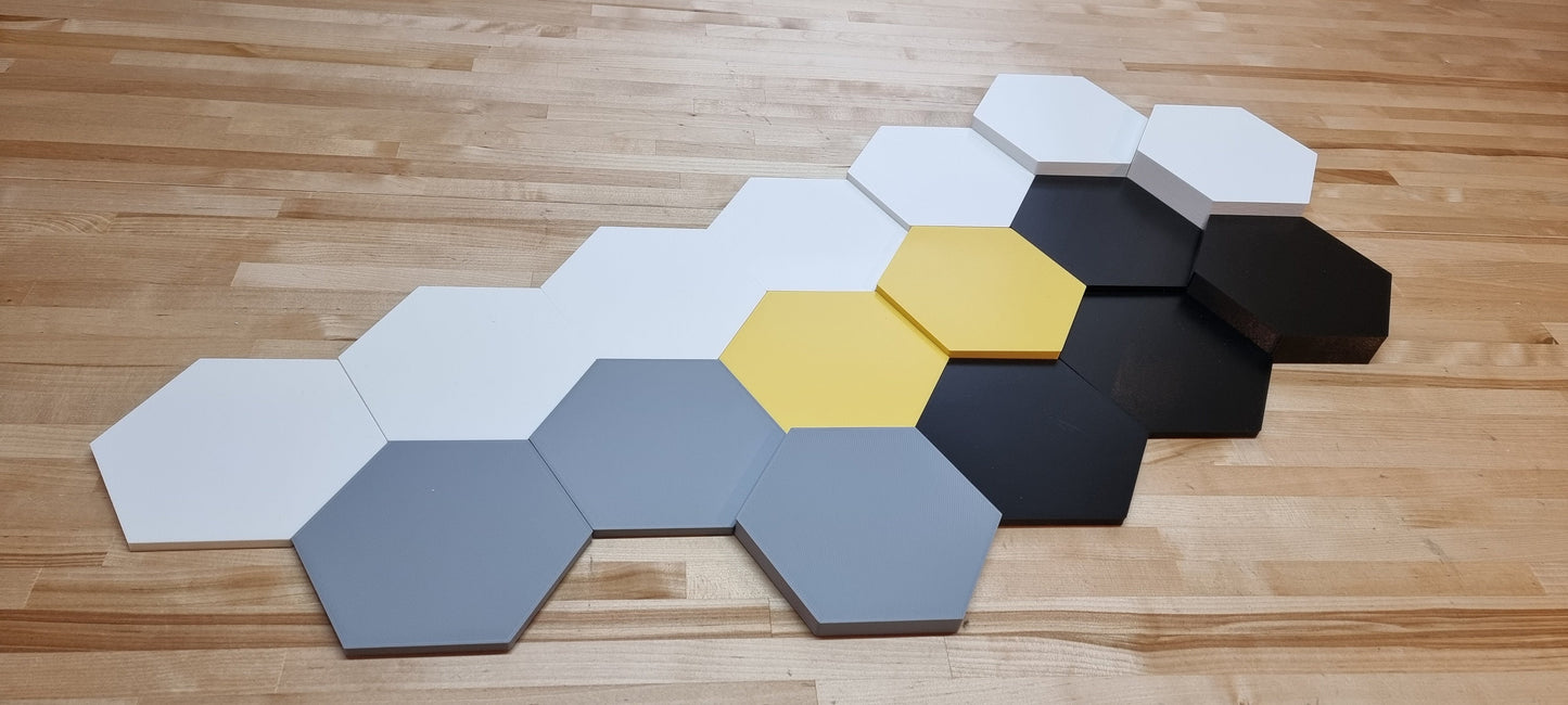 3D Hexagon Wall Tiles In Tons of Sizes & Colors! Get A Modern Honeycomb Look With 3in Wide 3D Hexagon Wall Tiles