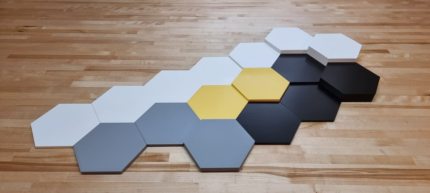 3D Hexagon Wall Tiles In Tons of Sizes & Colors! Get A Modern Honeycomb Look With 4in Wide 3D Hexagon Wall Tiles