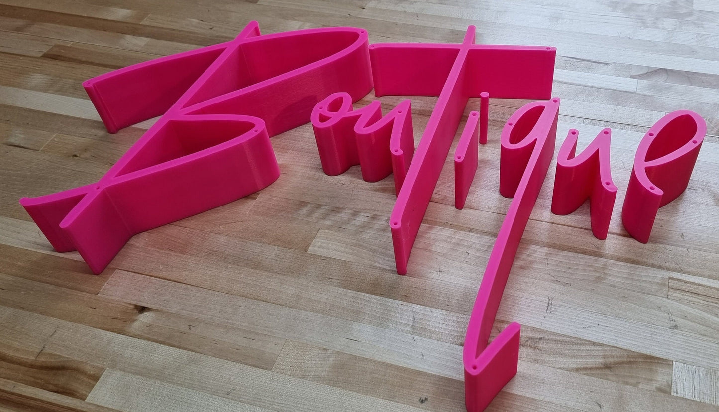 Totally Custom 2 Inch Thick 3D Sign Letters (Screw Mount). Any Font, Size or Color! Indoor. Our 3D Sign Letters Make An Impact