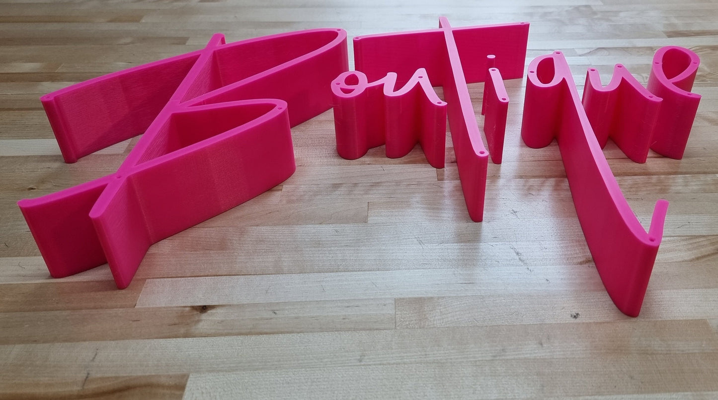 Totally Custom 2 Inch Thick 3D Sign Letters (Screw Mount). Any Font, Size or Color! Indoor. Our 3D Sign Letters Make An Impact