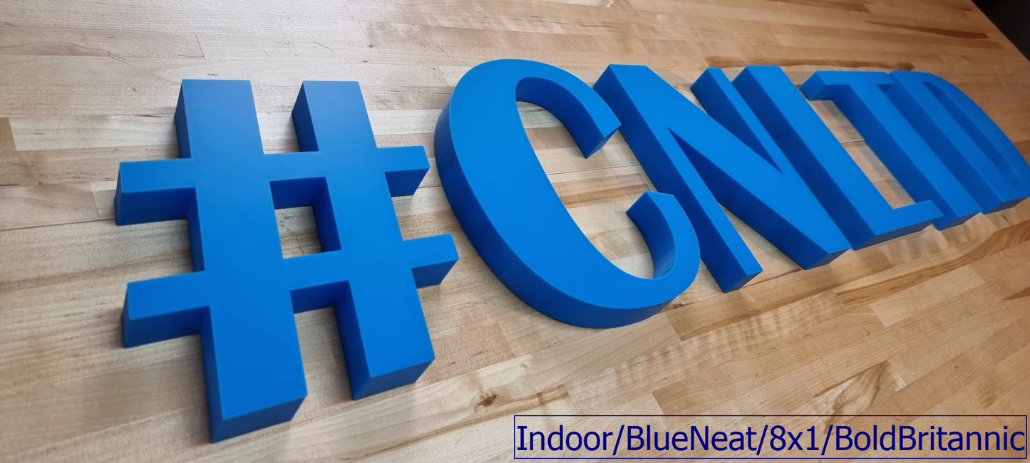 Custom Indoor Sign Letters - 1 Inch Thick