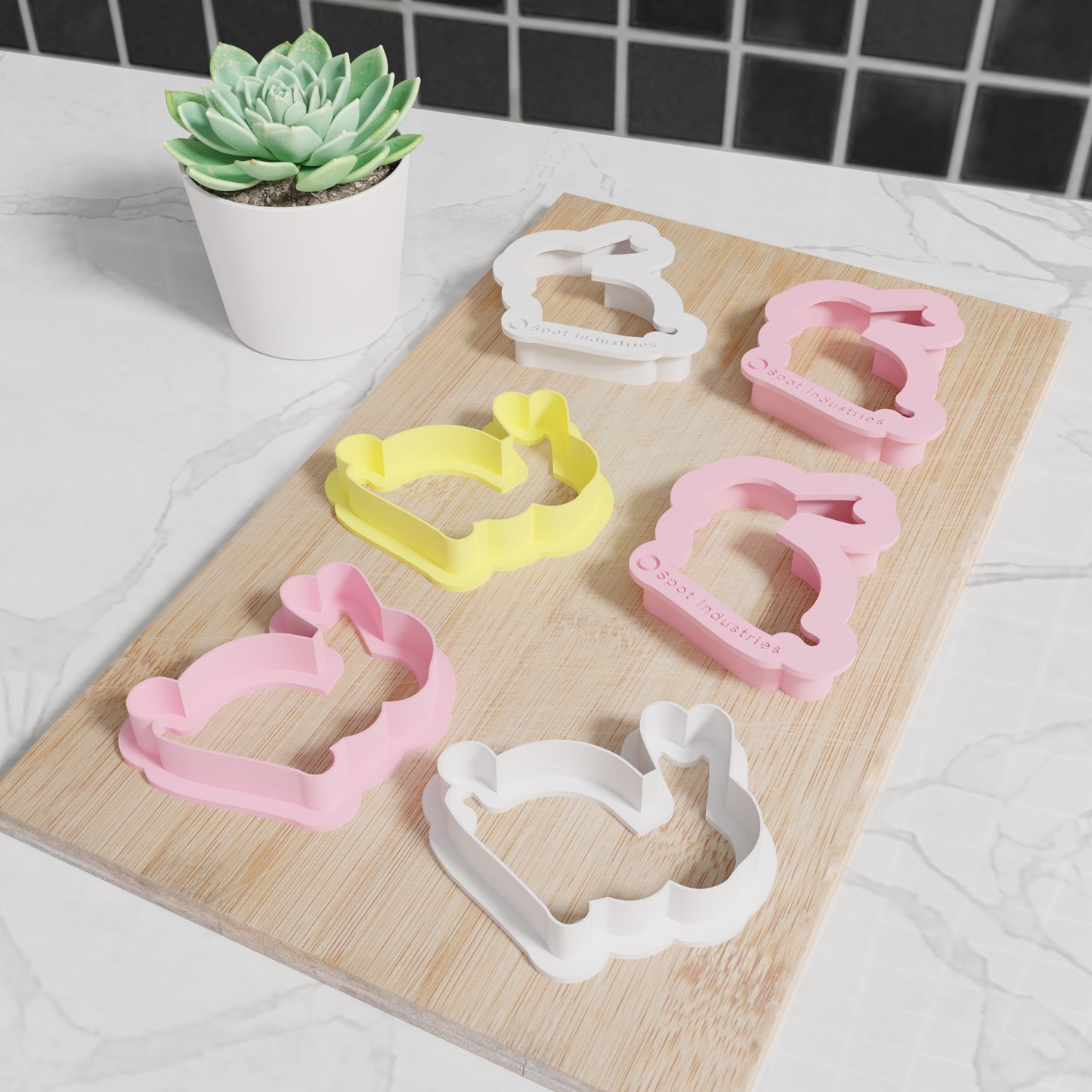 Easter Bunny Cookie Cutter Set. Matches Others In Our Easter Collection. Classic Side Profile Easter Bunny Cookie Cutter