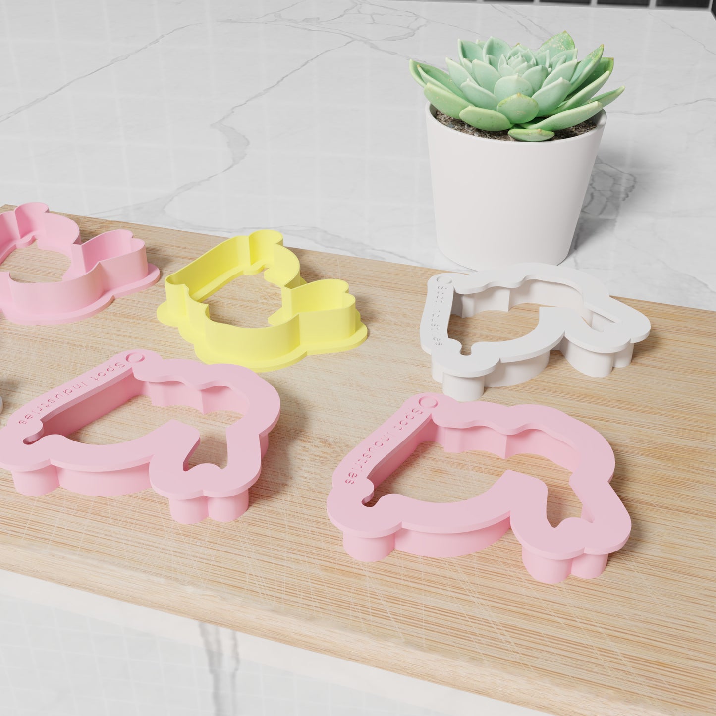 Easter Bunny Cookie Cutter Set. Matches Others In Our Easter Collection. Classic Side Profile Easter Bunny Cookie Cutter