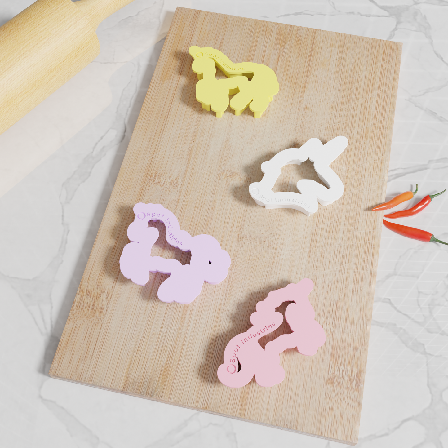 Unicorn Cookie Cutters. Set of 4 Premium Unicorn Cookie Cutters. Four Sizes, Rainbow Of Colors!