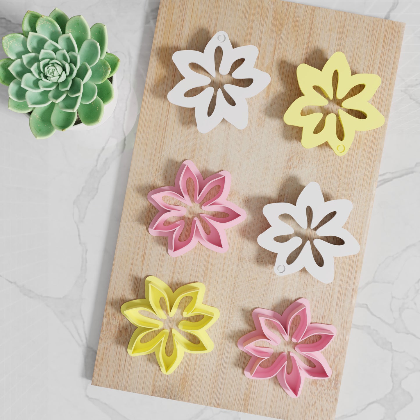 Easter Lily Cookie Cutter Set. Matches Others In Our Easter Collection. Modern Stylish Easter Lilly Cookie Cutter